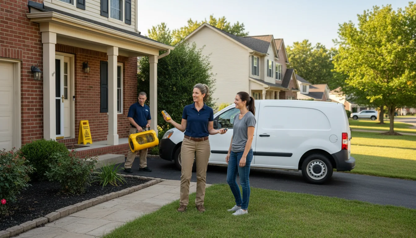 Residential water damage restoration in North Dakota